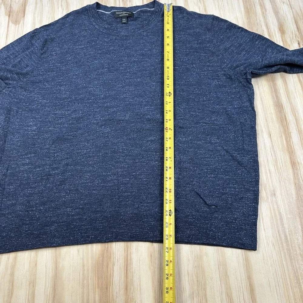 Banana Republic Everyday Sweater Men Sz 2XL XXL Blue Casual Winter Lightweight